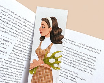 Late Summer Bookmark ~ Double Sided Artwork ~ illustration / painting / drawing  / cottagecore / light academia ~ HoneyPlumPaper