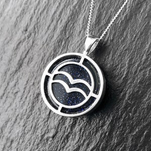 Aquarius Sign Necklace , Zodiac Jewelry, Aquarius Necklace, Aquarius Birthday Gift, Astrology Necklace, Zodiac Symbols