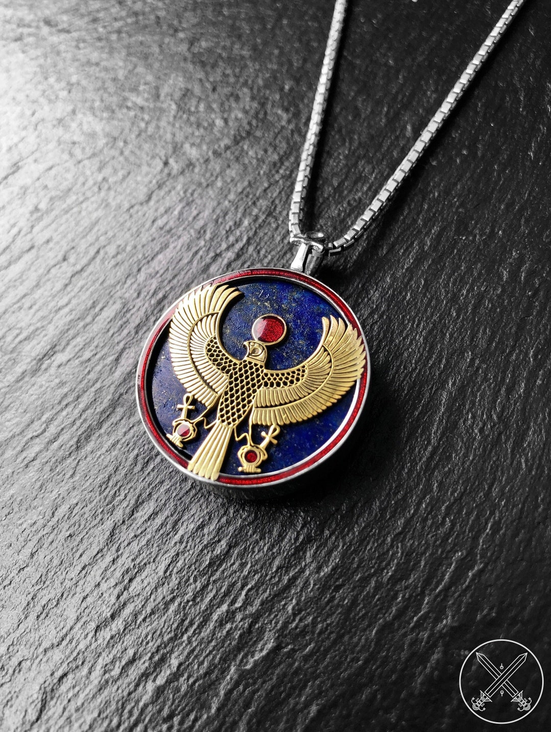 【King Ice】☆日本未入荷 ICED EGYPTIAN HORUS FALCON NECKLACE KING ICE キングアイス ICED EGYPTIAN HORUS FALCON NECKLACE