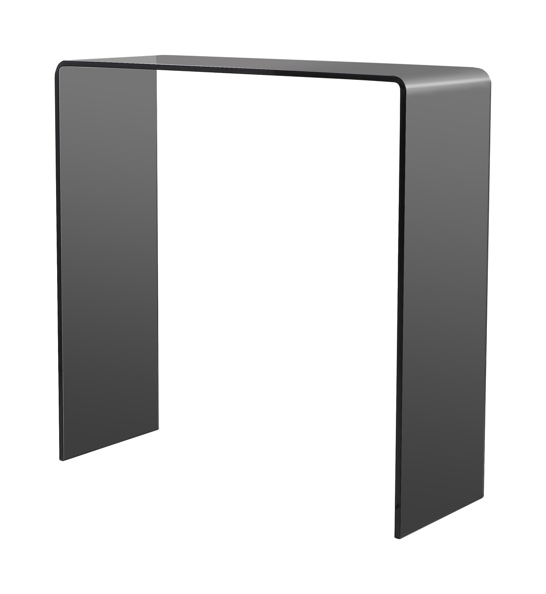 Smoked Glass Small Console Table Etsy