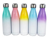 Cola TUMBLERS 16oz Pink, Green, Blue, Yellow, purple Double Wall Insulated Tumblers with Lids