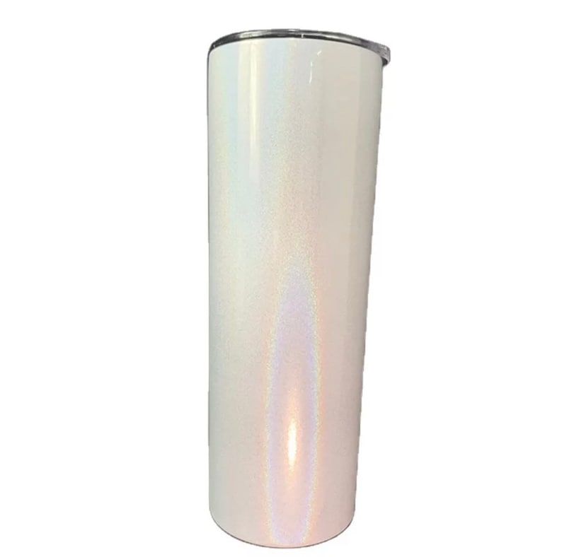 Sublimation Blank Tumbler 20oz White Glitter. Double Wall Etsy