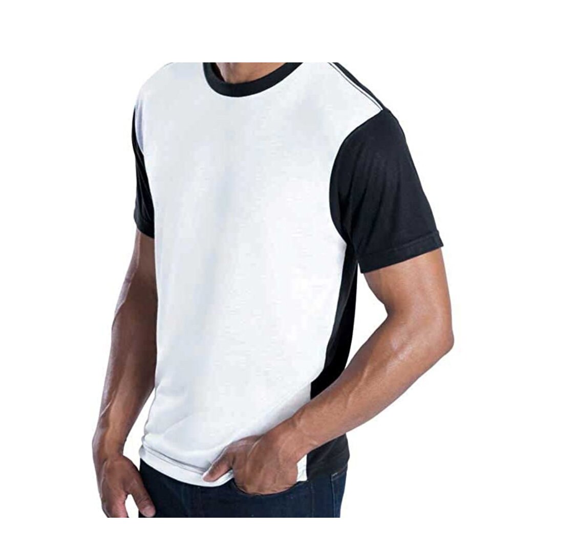 sublimation on black polyester shirt
