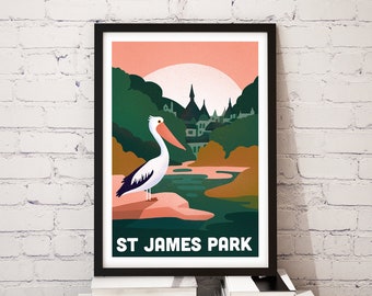 St James Park - Plakat A3 Wydruk