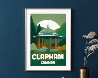 Clapham Common - A3 Poster Print