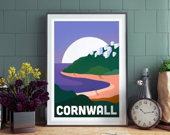 Cornwall - A3 Poster Print
