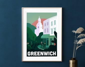 New York City from Greenwich Village by John Sloan 1922 Poster Repro FREE S//H