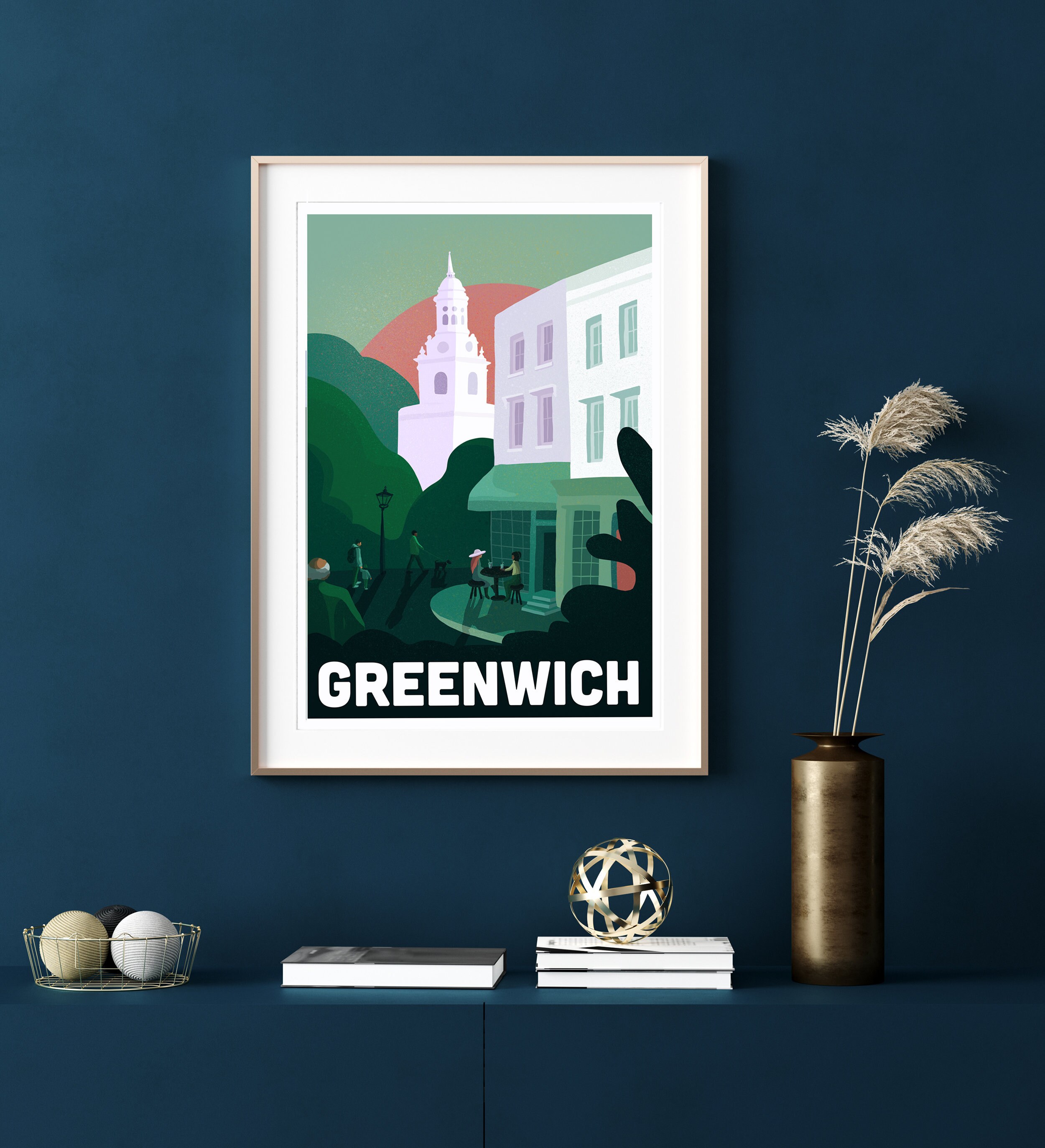 Greenwich - Plakat A3 Wydruk