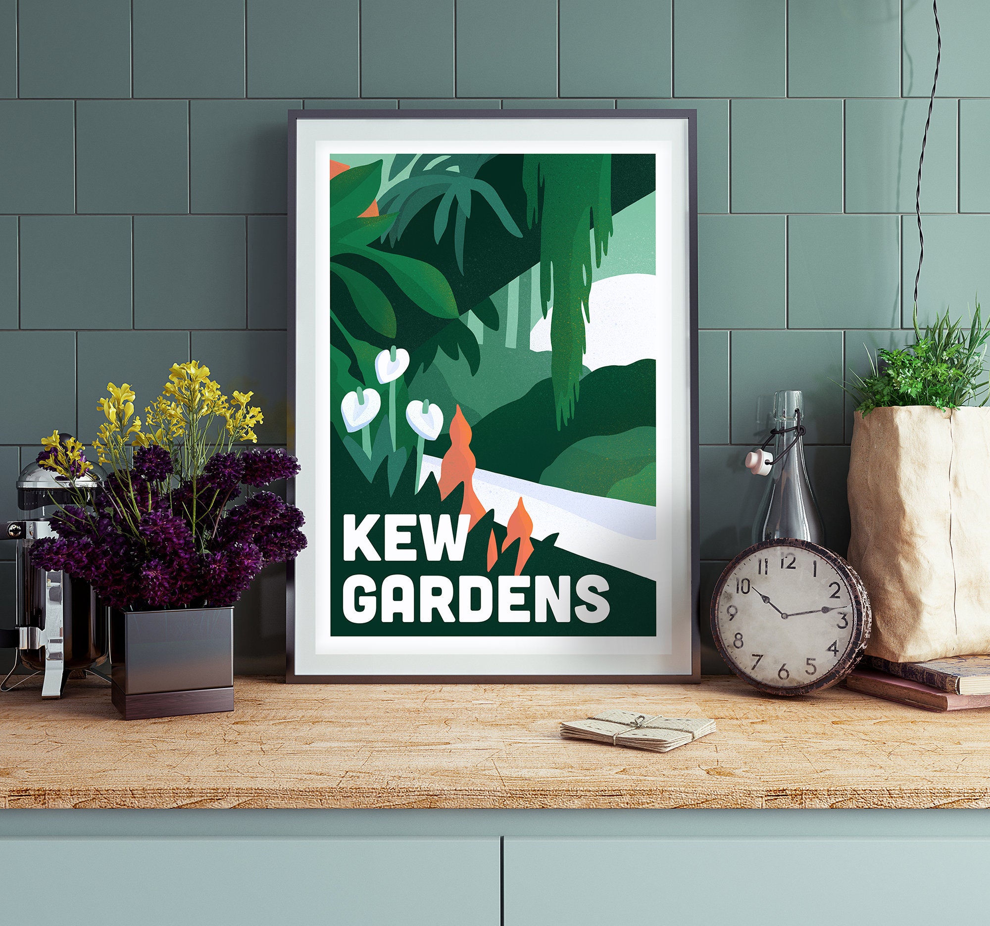 Kew Gardens A3 Poster Print Etsy UK