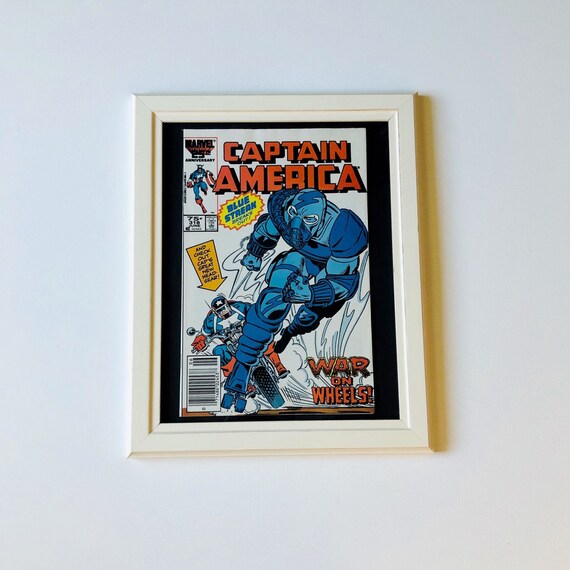 Captain America Marvel Comic Book Home Vintage Comic Superhero Bedroom Modern Wall Decor