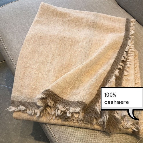 100% Cashmere Wrap Shawl Scarf 80*210cm/ 31