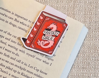 Fantasy Girlie Magnetic Bookmark | Reader Gift