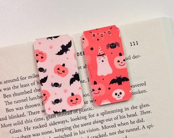 Spooky Cute Magnetic Bookmark Set | Pink Halloween Bookish Gift