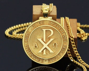 Chi Rho Pendant, XP Pendant Necklace, Chi Rho Necklace, Christian Jewelry, Religious gift