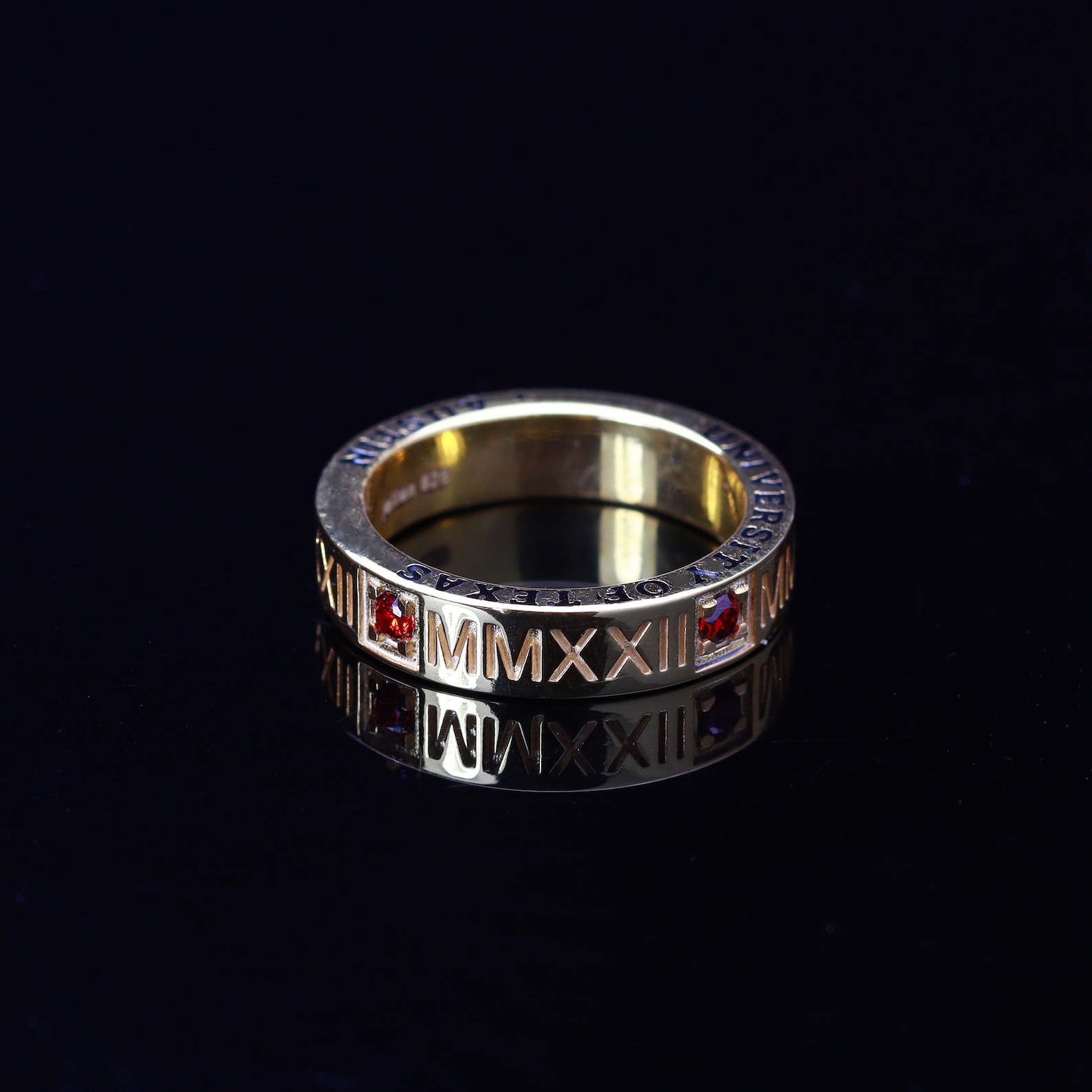Roman Numeral Band , High School Class Ring , College Jewelry ...