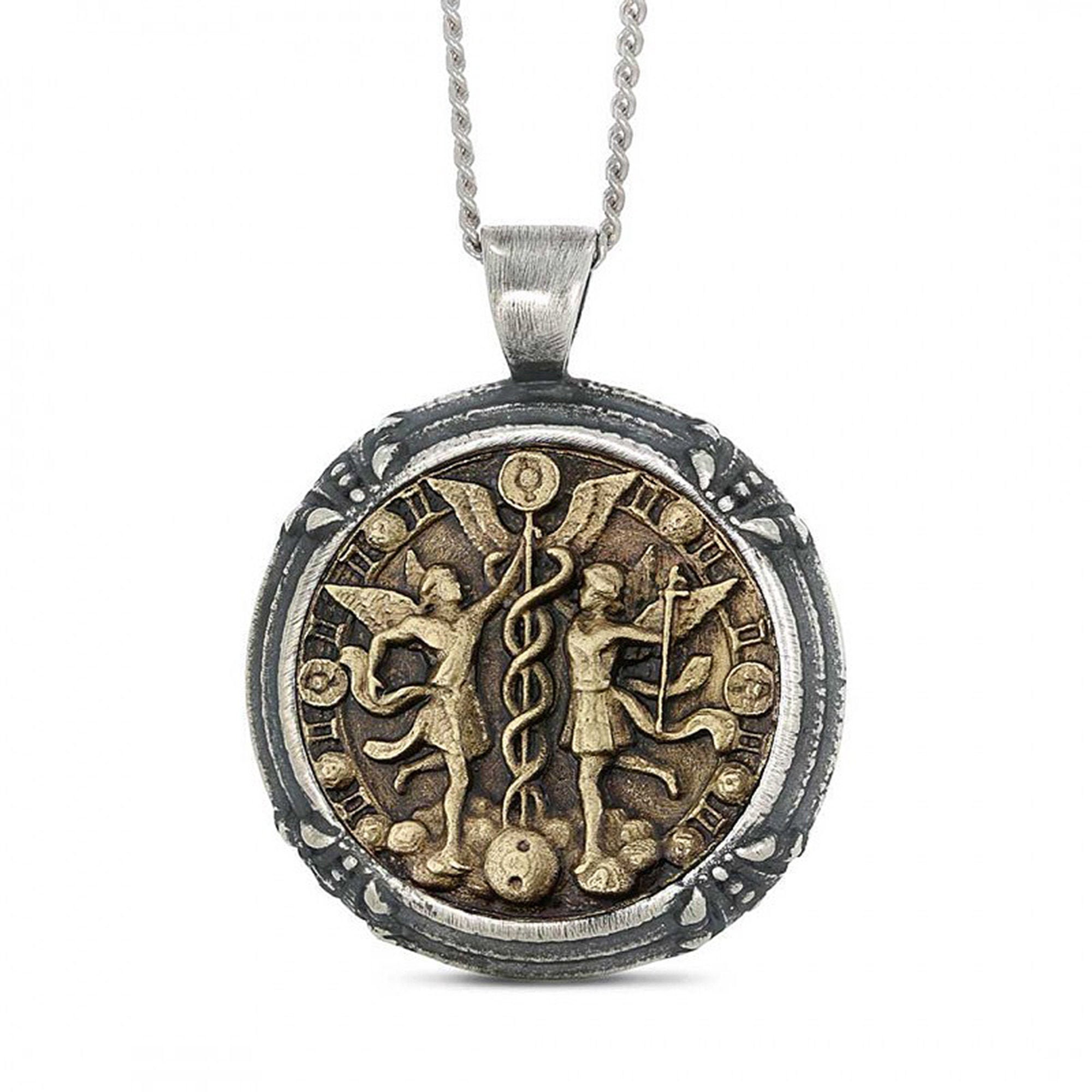 Women Silver Zodiac Pendant Horoscope 