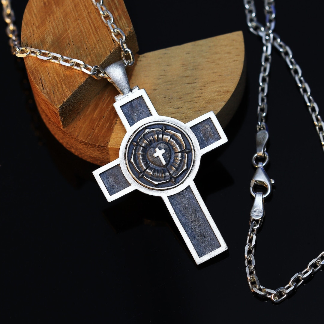 Rosen Kreuz】docking logo chain necklace | OUR BRAND,Rosen