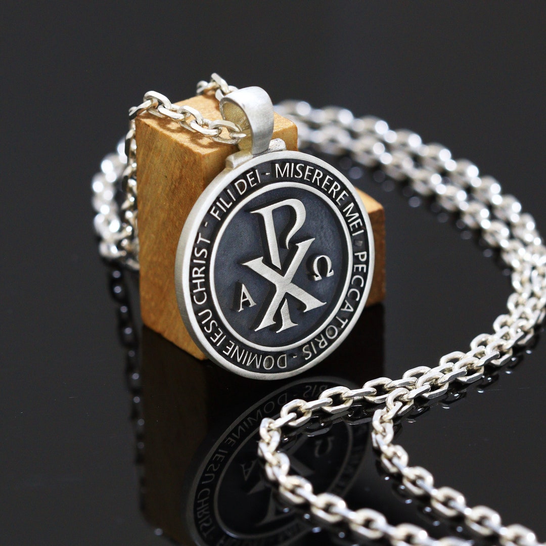 Chi Rho Necklace Pendant, Chi-rho XP Necklace, Christian Jewelry