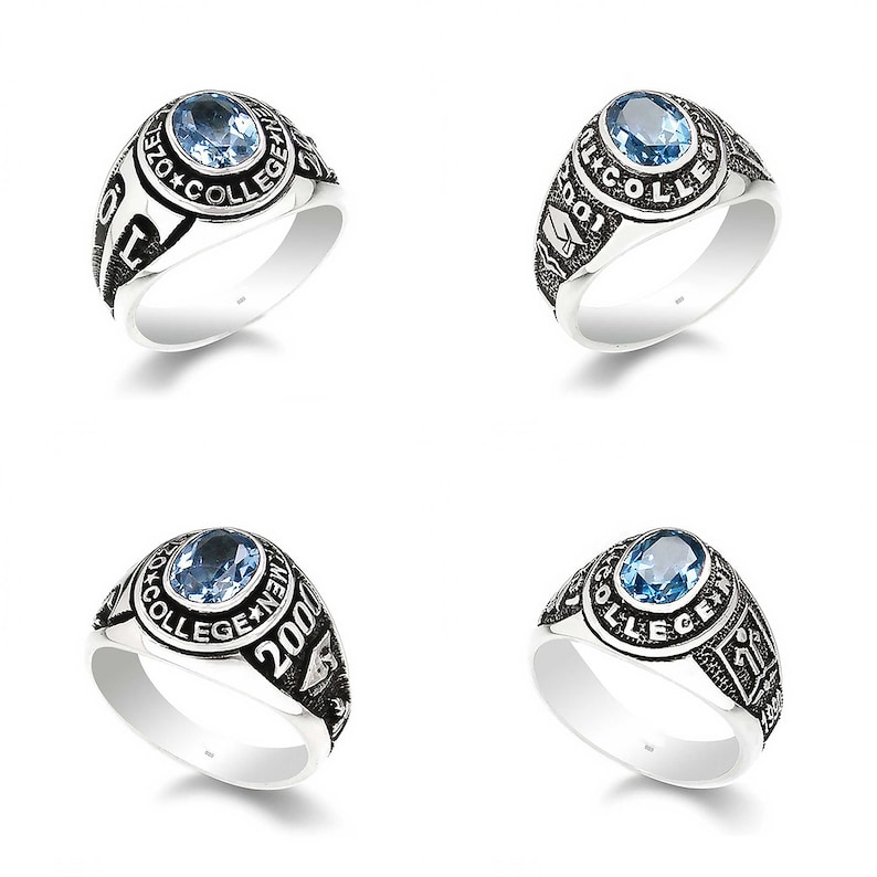 Class Rings for Women College Graduation Rings With Stone Etsy