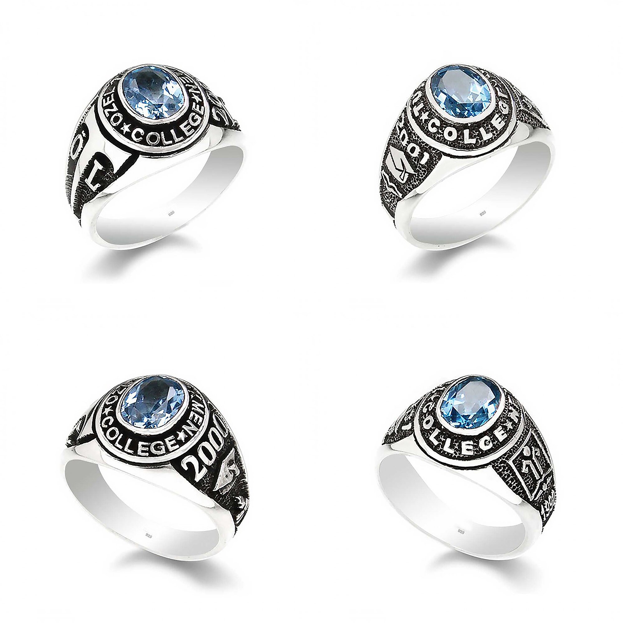 Class Rings for Women College Graduation Rings with Stone Etsy
