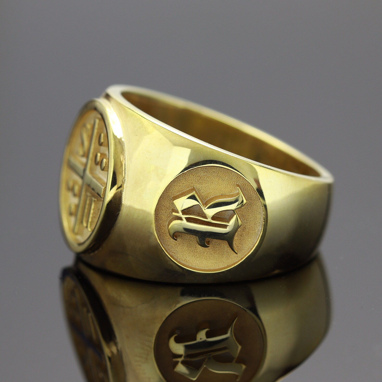 Custom Mason Ring , Initial Rings, Rosicrucian & Martinist Ring ...