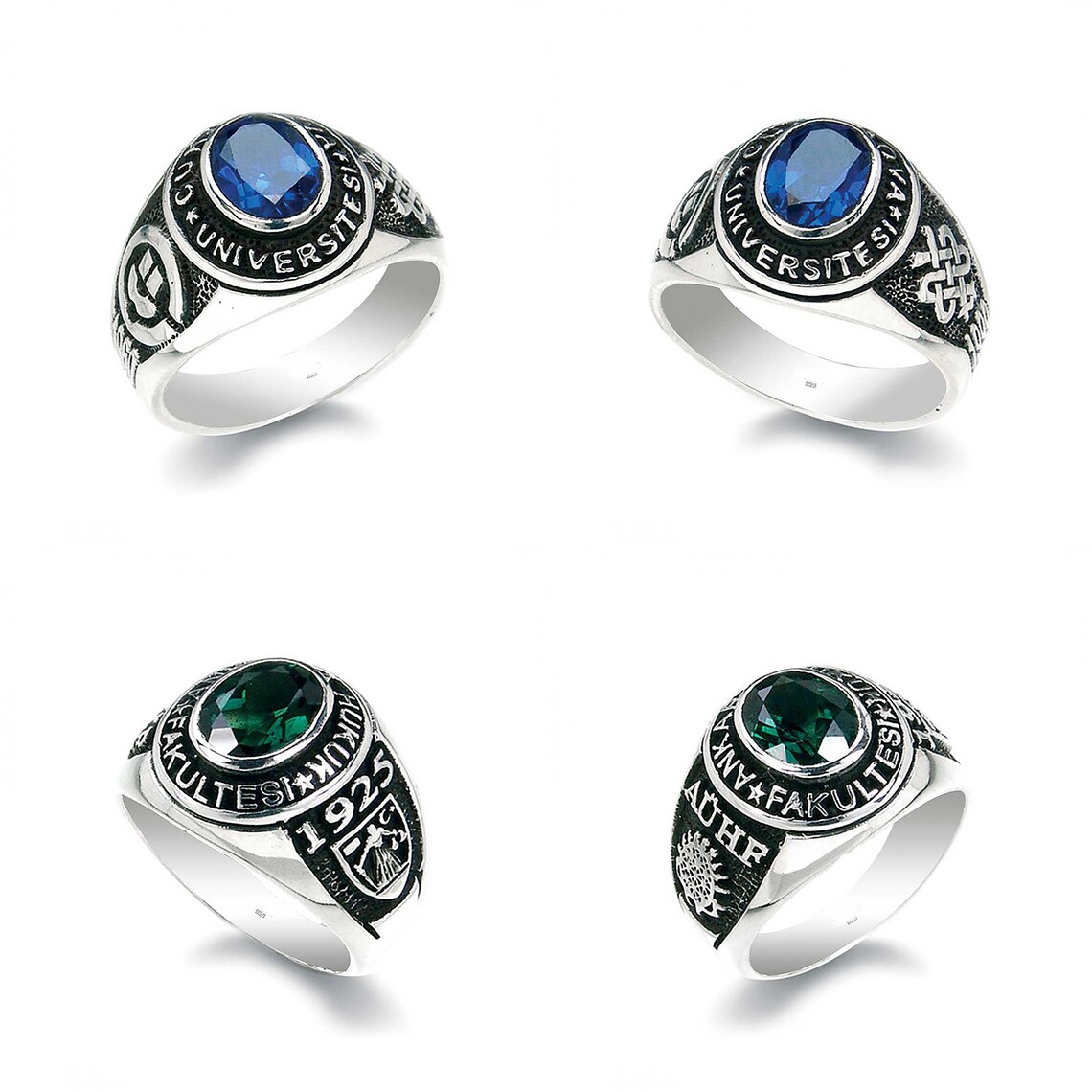 Class Rings for Women College Graduation Rings with Stone Etsy