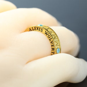 Custom Roman Numeral Ring, College Graduation Ring , High School Class Ring , Roman Numeral Jewelry , Graduation gift image 4