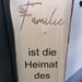 Holzstele FAMILIE Stele Herz Holzaufsteller Wunschbeschriftung