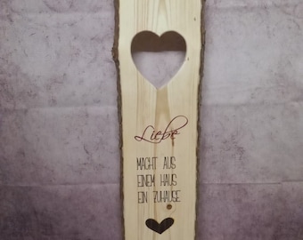 Stehle LIEBE Holzaufsteller Dekoration Geschenk Hochzeit Wunschbeschriftung Valentinstag