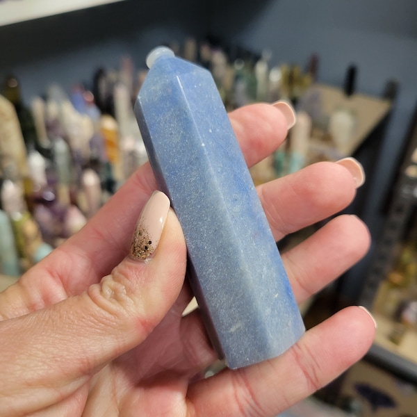 Blue Aventurine Crystal Tower, Blue Aventurine, Crystal Tower, Crystal Energy, Crystal Collection, Manifestation, Metaphysical