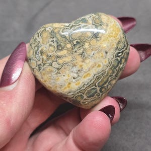 Ocean Jasper Crystal Heart, Crystal Heart, Orbicular Ocean Jasper, Heart, Manifestation, Chakra, Crystal Energy, Crystal