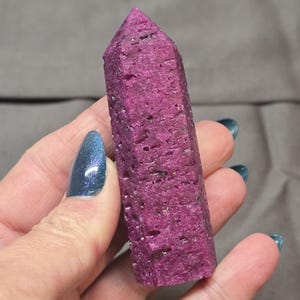 Ruby Honeycomb Crystal Tower, Manmade, Manifestation, UV-reactive, Crystal Energy, Fast Shipping