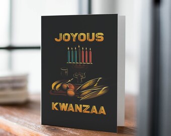 Joyous Kwanzaa Greeting Card, Kwanzaa Note Card