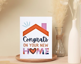 Housewarming Card - New House Note Card - Congrats On Your New Home