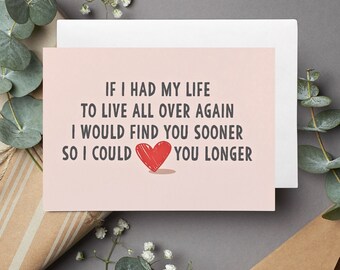 I Love You Card: Anniversary Note, Handwritten Message