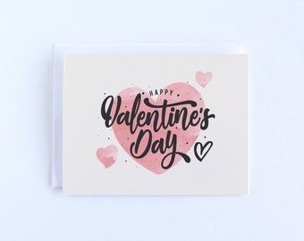 Happy Valentine’s Day Card - Greeting Card With Heart - Romantic Card