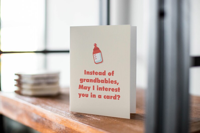 Instead of Grand Babies May I Interest You in A Card, Funny Father Card ...