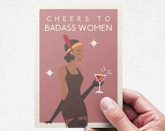 Mothers Day Card from Daughter,Mom Birthday Card, Badass Affirmation, Mothers Day Card for Daughter, International Women Card