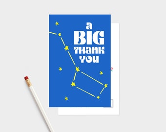Big Thank You Postcards - Thank You Cards - Big Dipper Thank You
