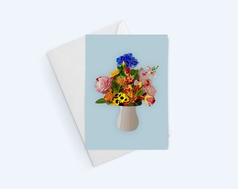Bouquet Greeting Card - Erin Drazdzinski -Thinking Of You