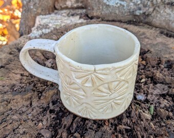 Rustic Mug, Handmade Pottery Mug, Ceramic Mug, Stoneware Mug, Latte Mug, Farmhouse Mug, Country Mug