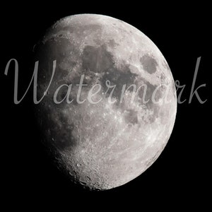 3 Moon photos. (Digital print)