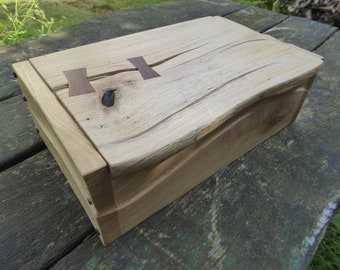 Design wooden box made of red oak