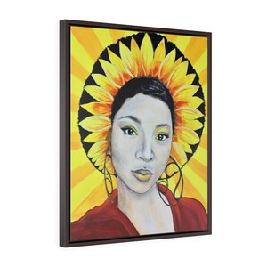 Leo -Fine Art Print/Vertical Framed Print on Premium Gallery Wrap Canvas by Rachel Tucker-Zodiac Goddess Series/Bedroom Art/ Office Wall Art