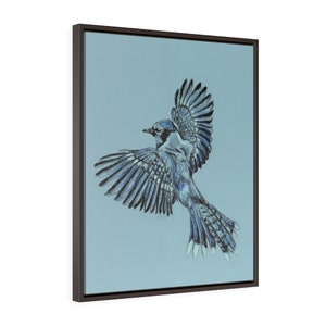 Glide -Fine Art Print/Vertical Framed Premium Gallery Wrap Canvas by Rachel Tucker/Bedroom Art/ Office Wall Art print/ Bird art Canvas Print