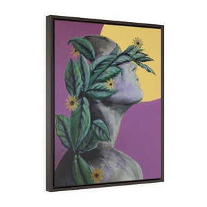Goddess of Purple -Fine Art Print/Vertical Framed Premium Gallery Wrap Canvas by Rachel Tucker/Bedroom Office Wall Art print/ Female Art