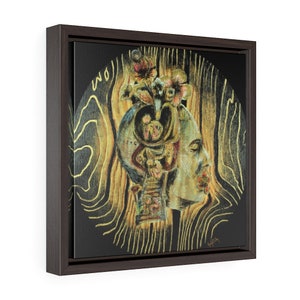Birth of a Thought- Fine Art Print/Square Framed Premium Gallery Wrap Canvas by Rachel Tucker/Bedroom Art/Office Wall Art print/Canvas Print