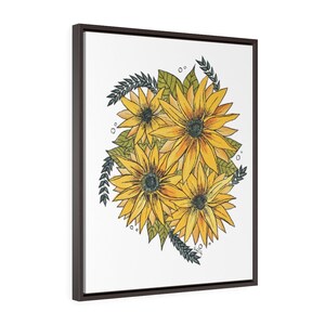Warmth -Fine Art Print/Vertical Framed Premium Gallery Wrap Canvas by Rachel Tucker/Bedroom Art/ Office Wall Art print/ Floral Canvas Print