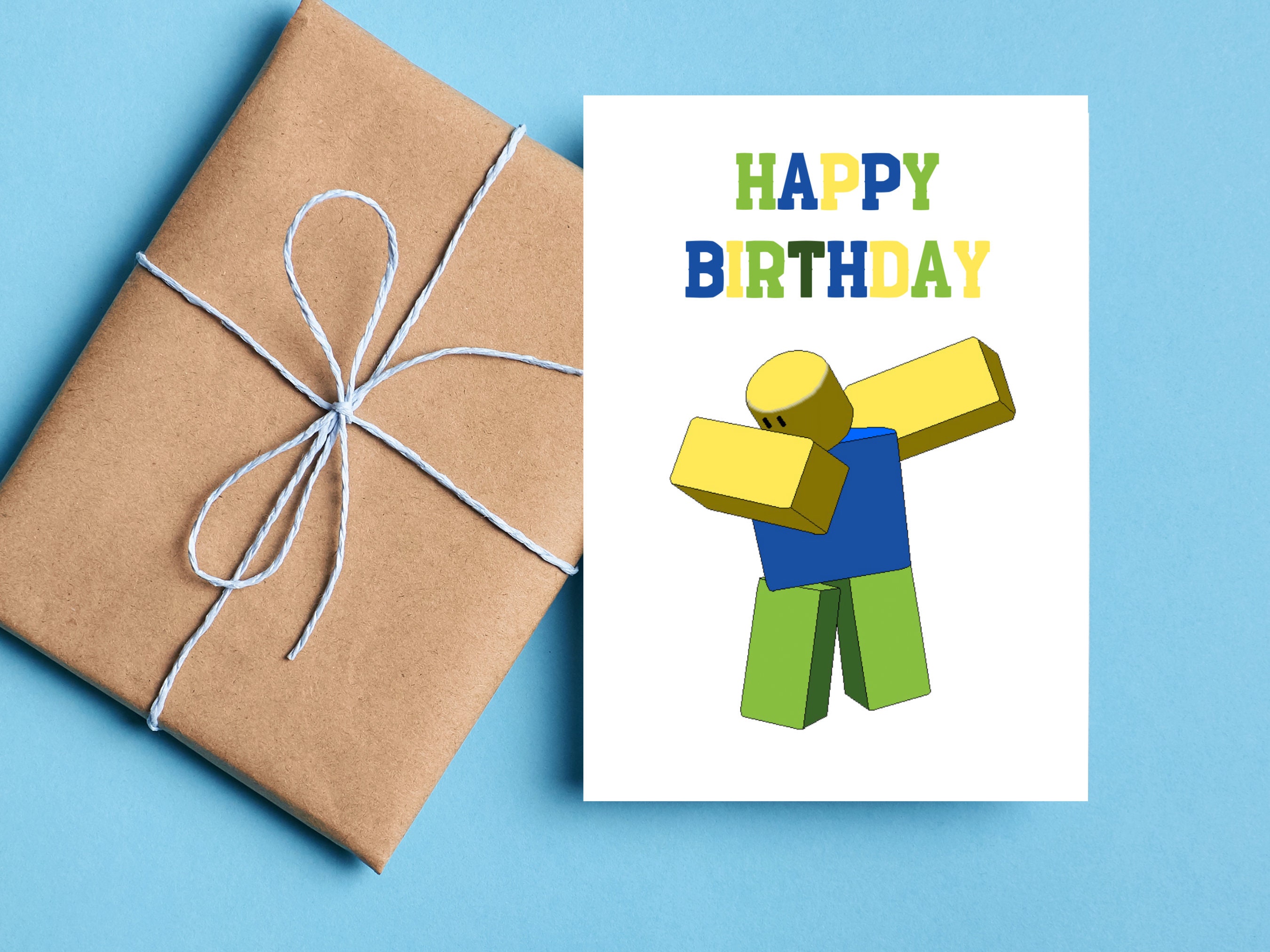 Roblox Birthday Card Template