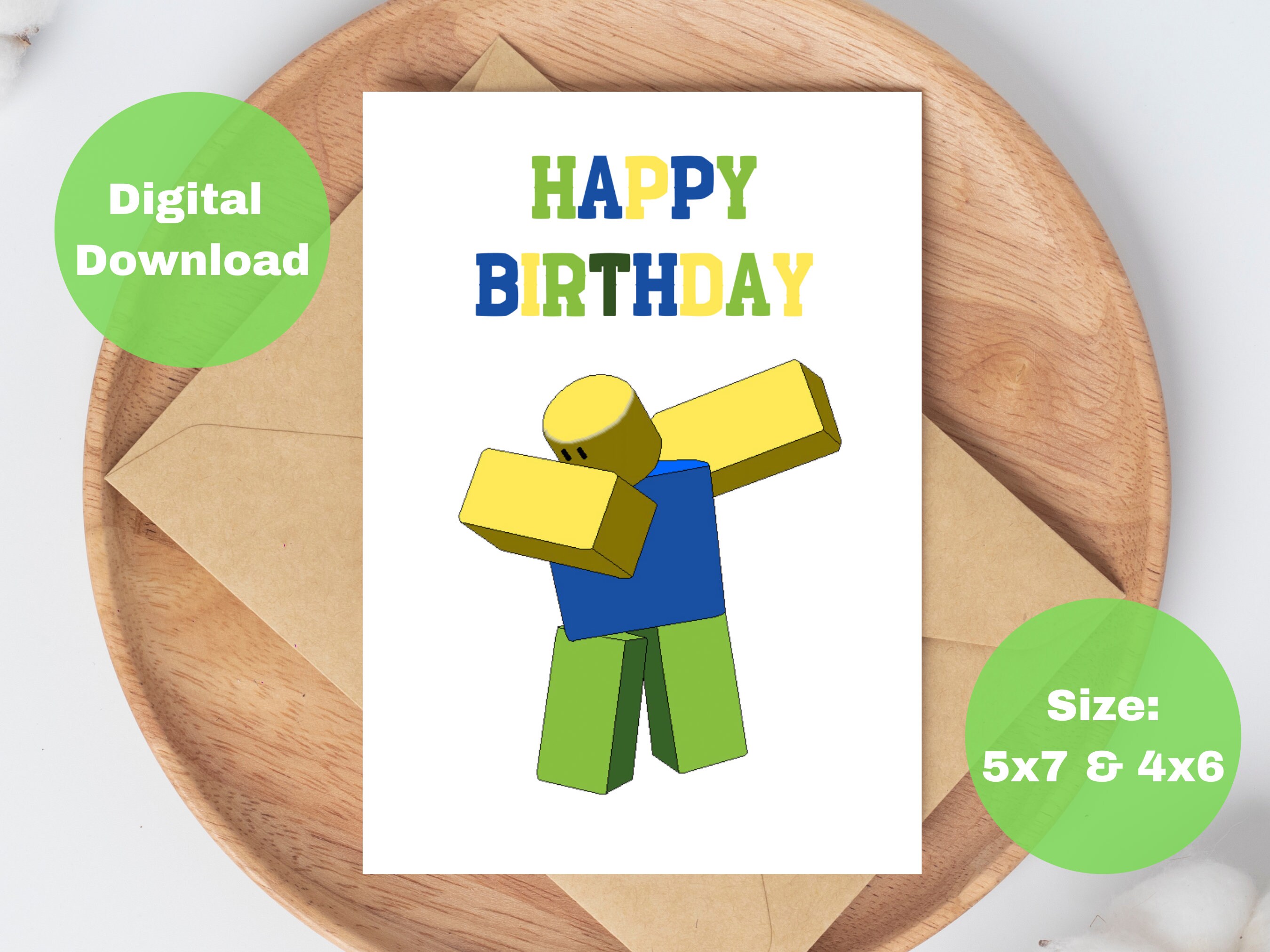 t-shirt roblox girl Greeting Card by CuteDesignOnly